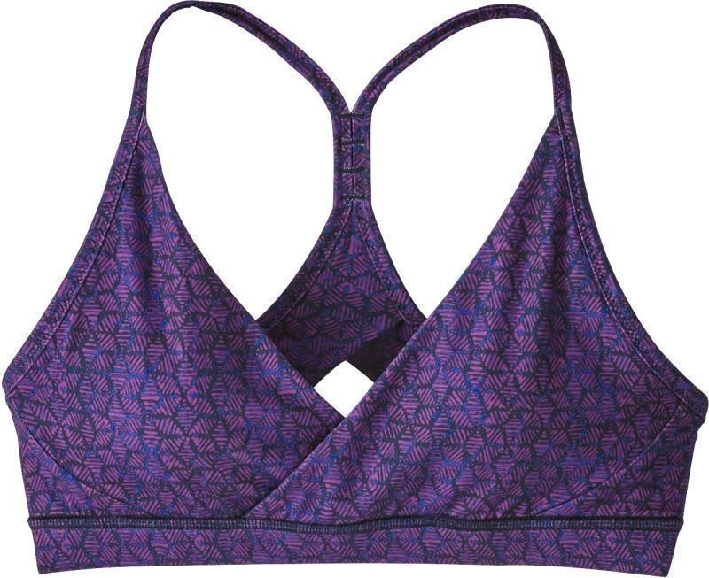 Cross Beta Sports Bra - Batik Hex Micro / Ikat Purple 1