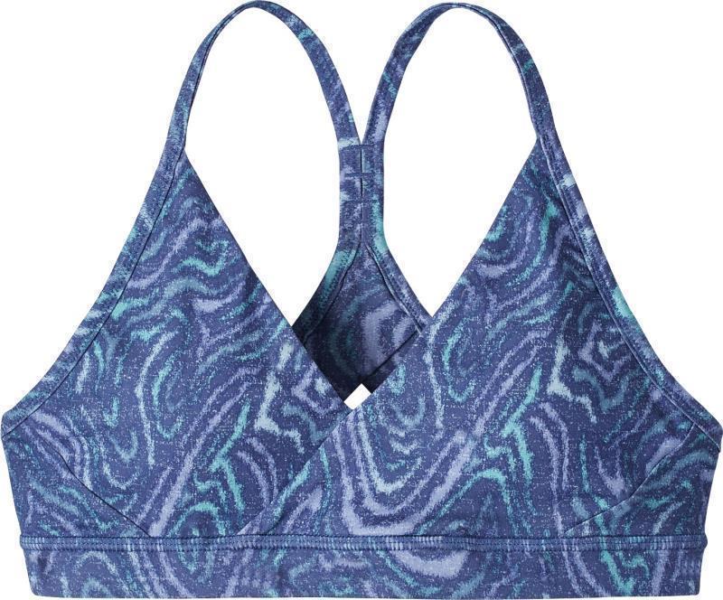 Cross Beta Sports Bra - Oak Waves / Current Blue 1