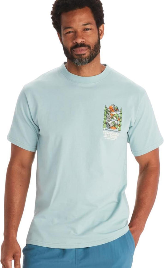 DJ Javier Heavyweight Tee SS - Mens - Cloud Blue 1