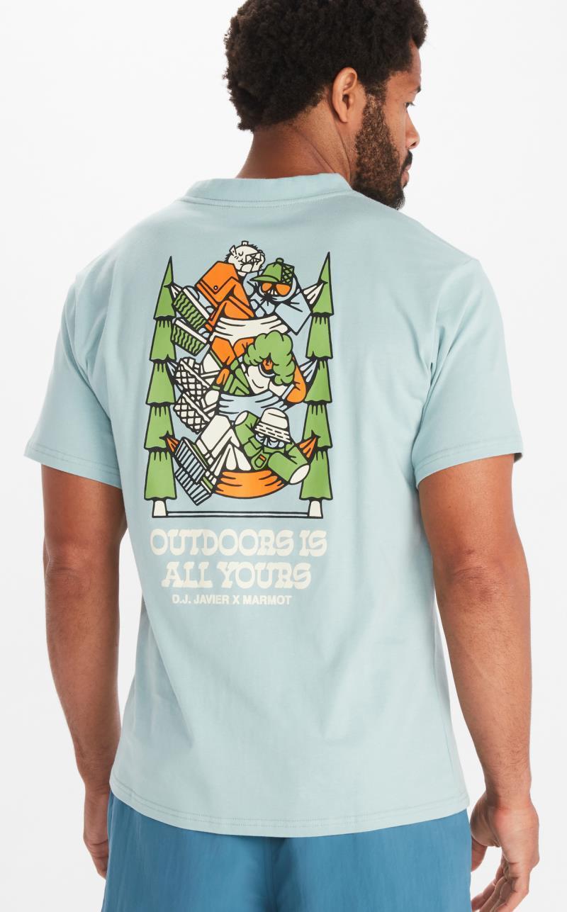 DJ Javier Heavyweight Tee SS - Mens - Cloud Blue 2