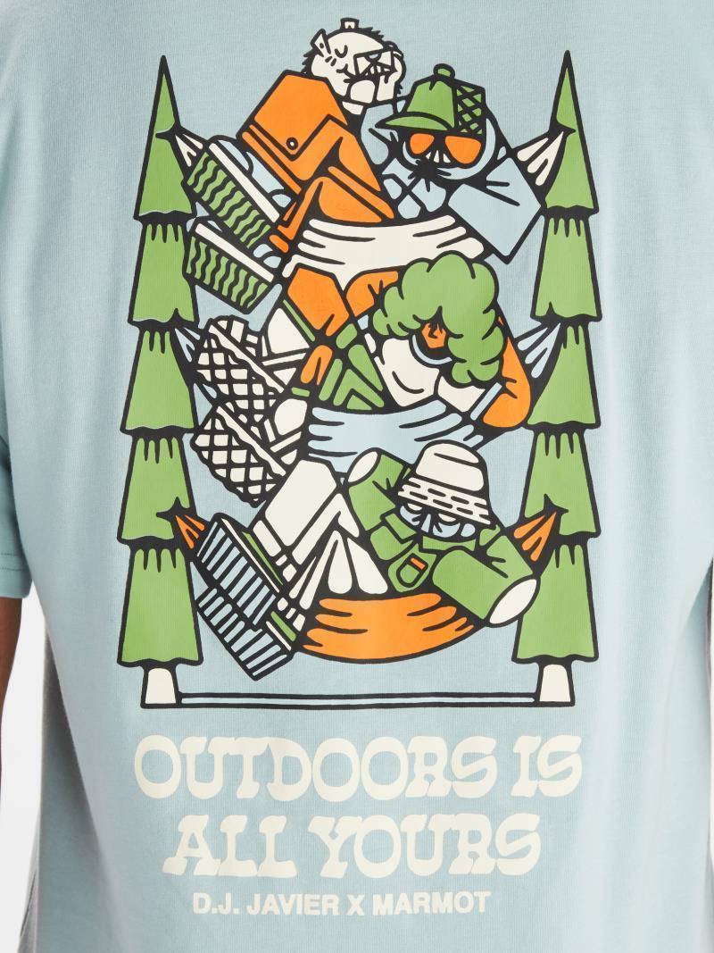 DJ Javier Heavyweight Tee SS - Mens - Cloud Blue 3