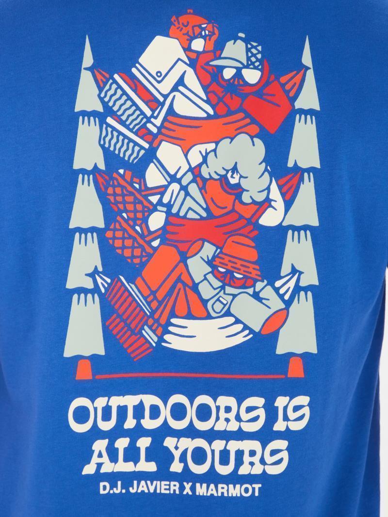 DJ Javier Heavyweight Tee SS - Mens - Trail Blue 3