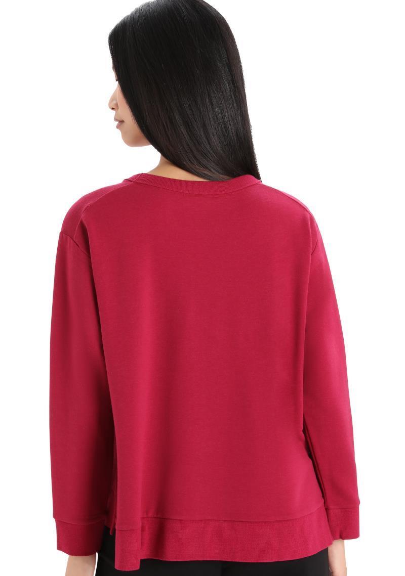 Dalston LS Sweatshirt - Womens - Cherry 3