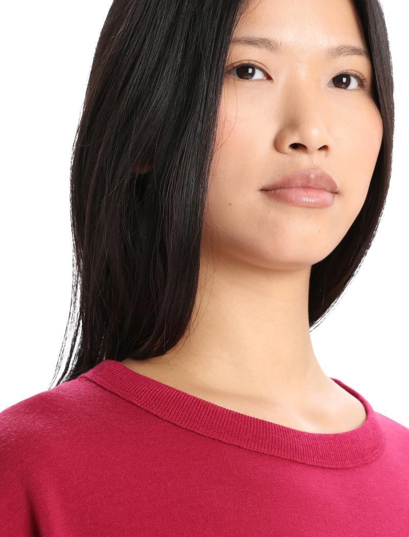 Dalston LS Sweatshirt - Womens - Cherry 4