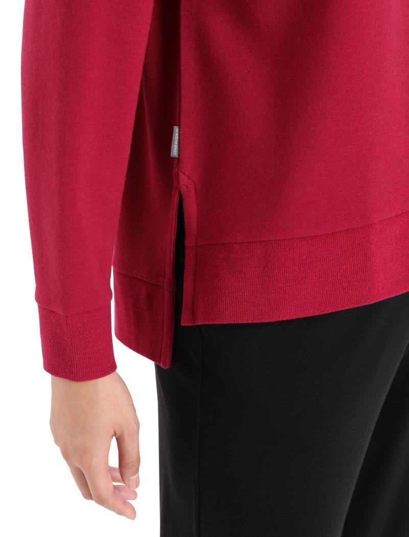 Dalston LS Sweatshirt - Womens - Cherry 5