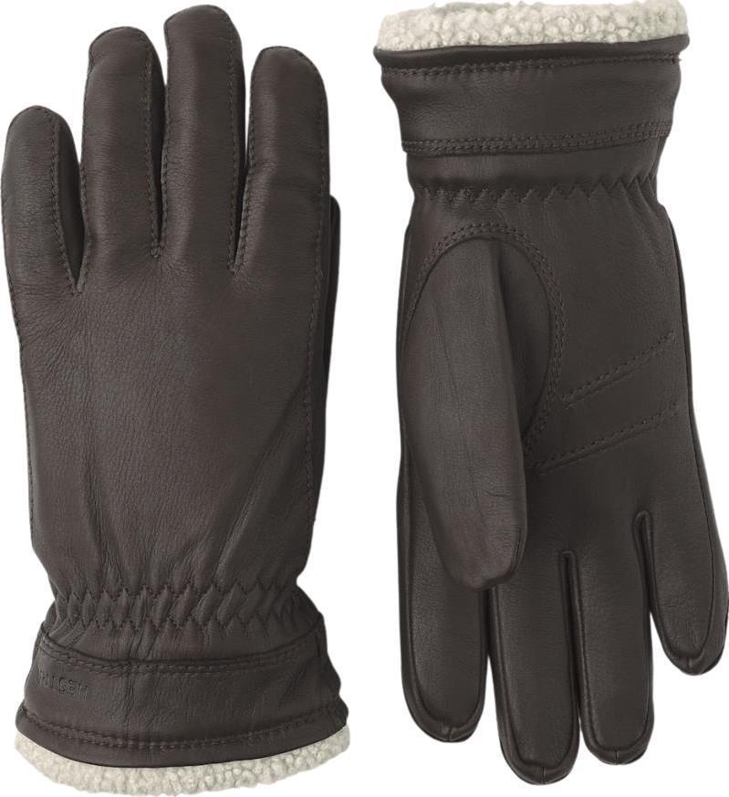 Deerskin Primaloft Gloves - Dark Brown 1