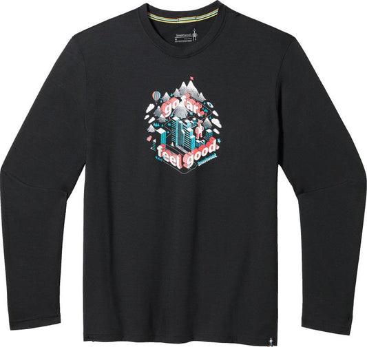 Denver Go Far Feel Good Graphic LS Tee - Unisex - Black 1