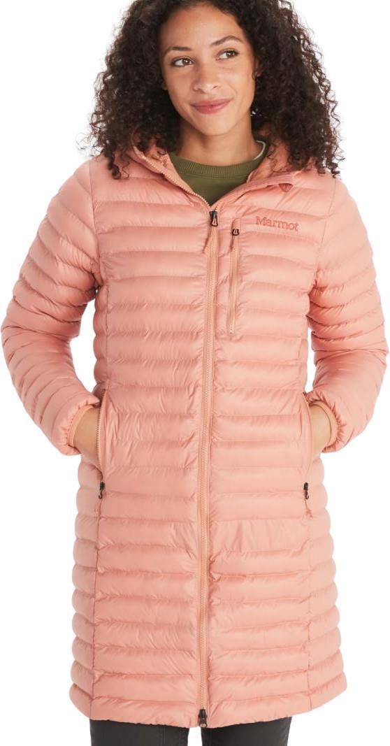 Echo Featherless Long Jacket - Womens - Rose Gold Shiny 1
