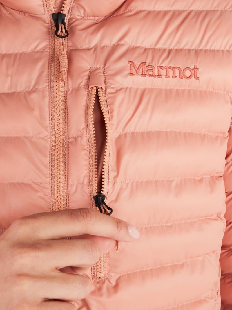 Echo Featherless Long Jacket - Womens - Rose Gold Shiny 4