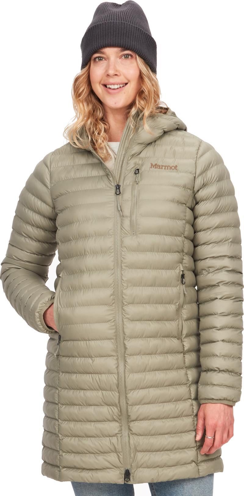 Echo Featherless Long Jacket - Womens - Vetiver Shiny 1