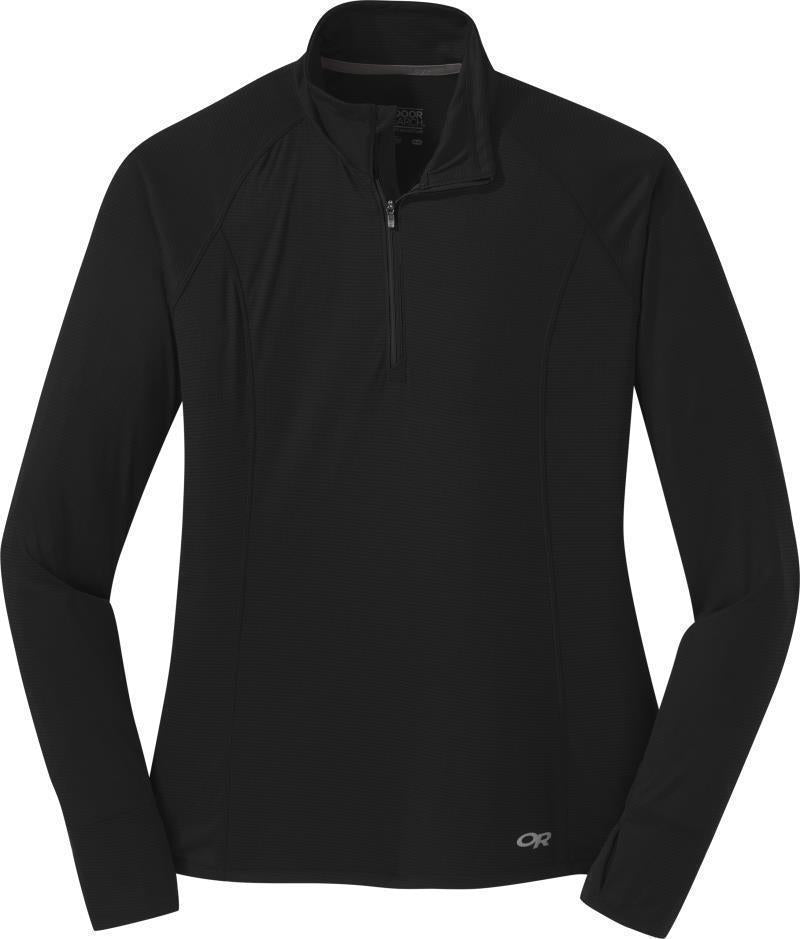 Echo Quarter Zip - Womens - Black 1