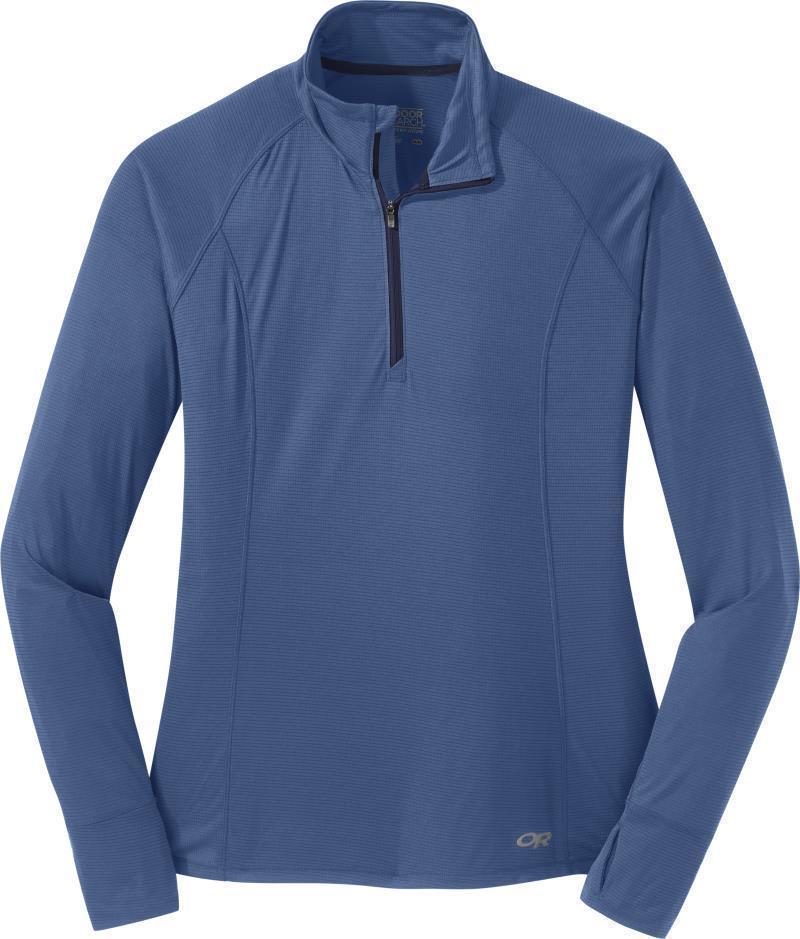 Echo Quarter Zip - Womens - Chambray 1