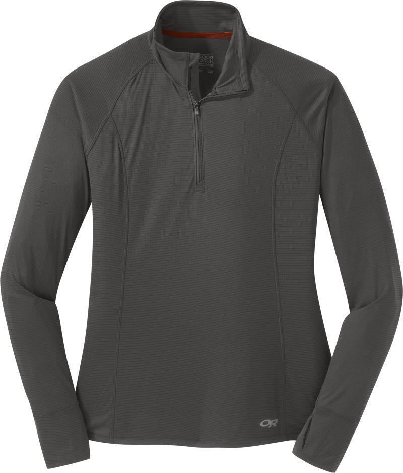 Echo Quarter Zip - Womens - Pewter 1