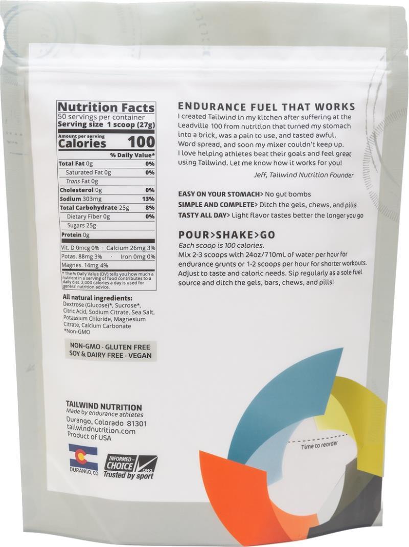 Endurance Fuel - 50 Servings - Unflavoured 2