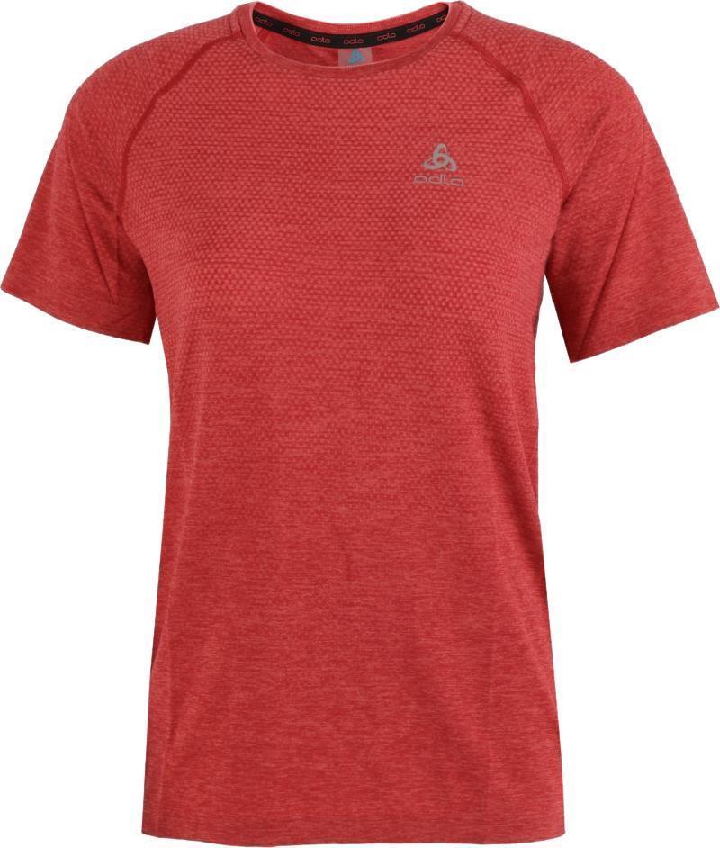 Essential Seamless Crew Neck SS - Womens - American Beauty Melange 1