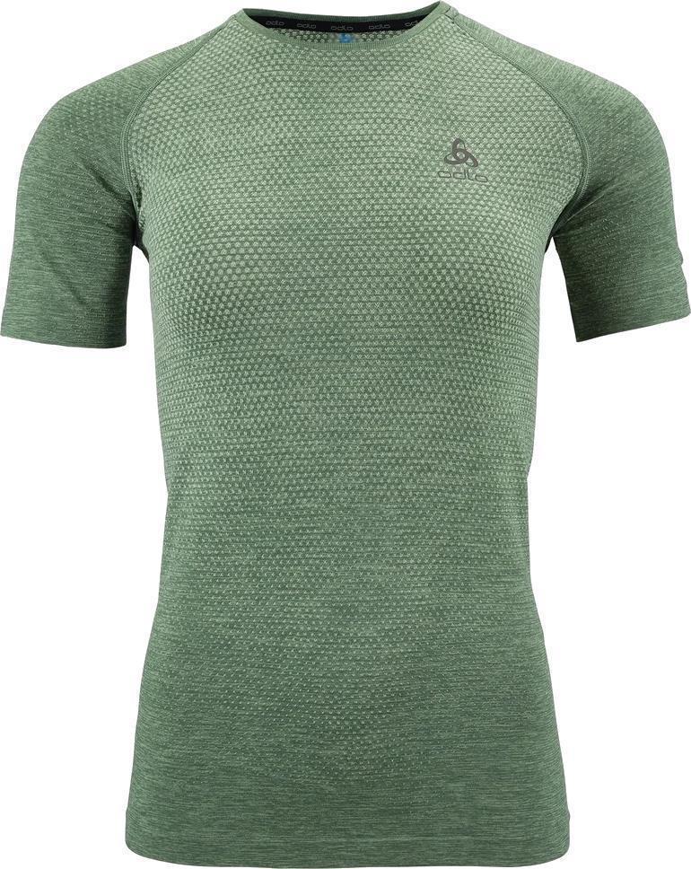 Essential Seamless Crew Neck SS - Womens - Loden Frost Melange 1