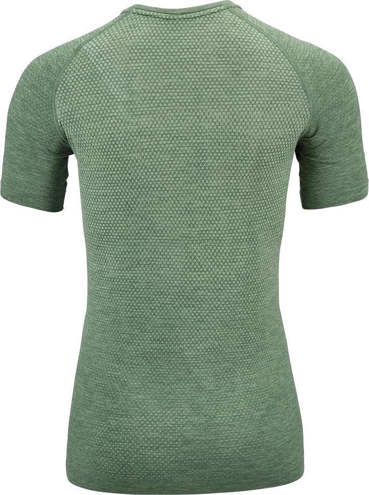 Essential Seamless Crew Neck SS - Womens - Loden Frost Melange 2