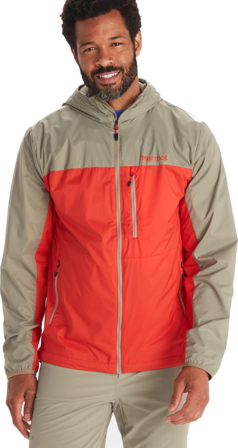 Ether DriClime Hoody - Mens - Vetiver / Victory Red 1