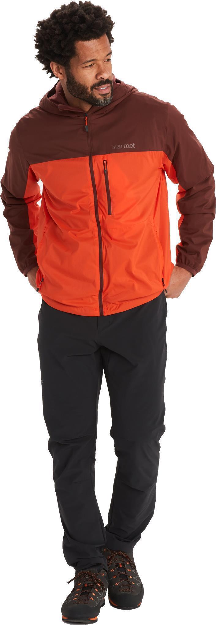 Ether DriClime Hoody - Mens - Whiskey Brown / Red Sun 2