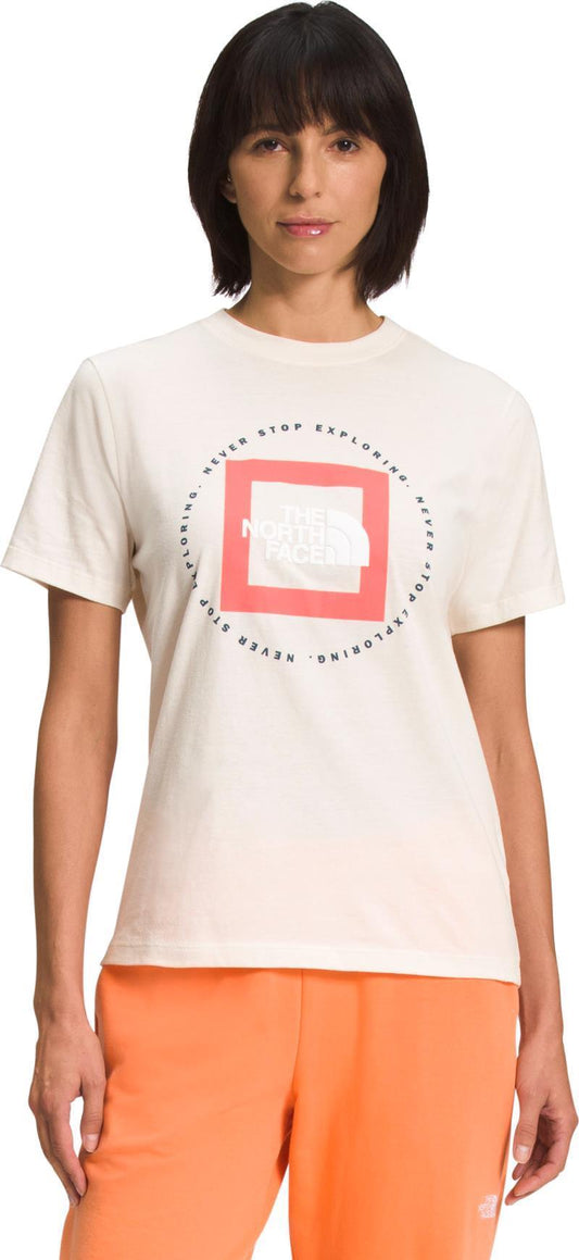 Geo SS Tee - Womens - Gardenia White 1