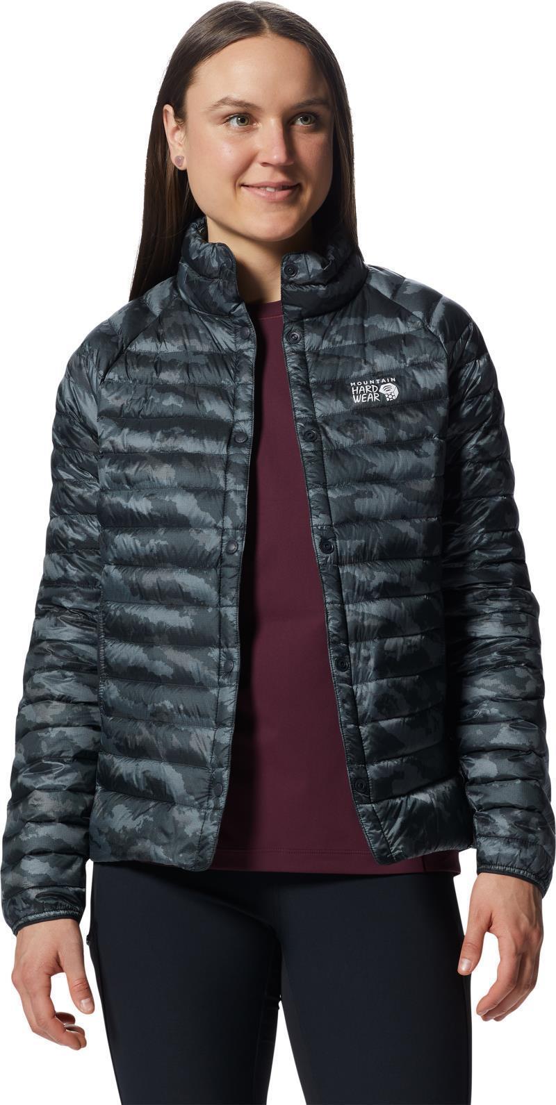 Ghost Whisperer Snap Jacket - Womens - Black Paintstrokes Print 4