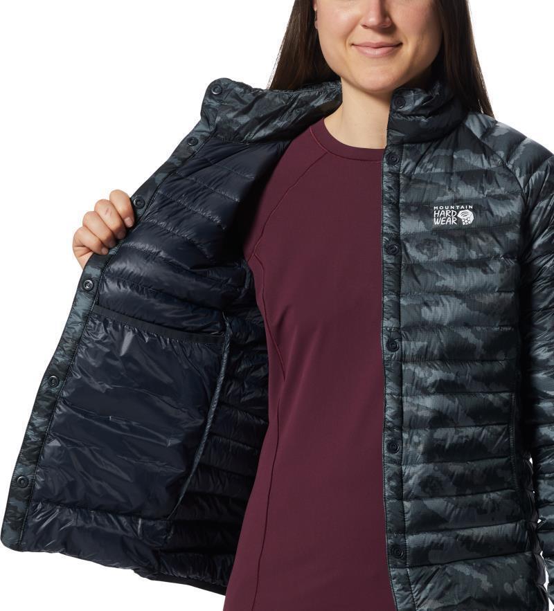 Ghost Whisperer Snap Jacket - Womens - Black Paintstrokes Print 5