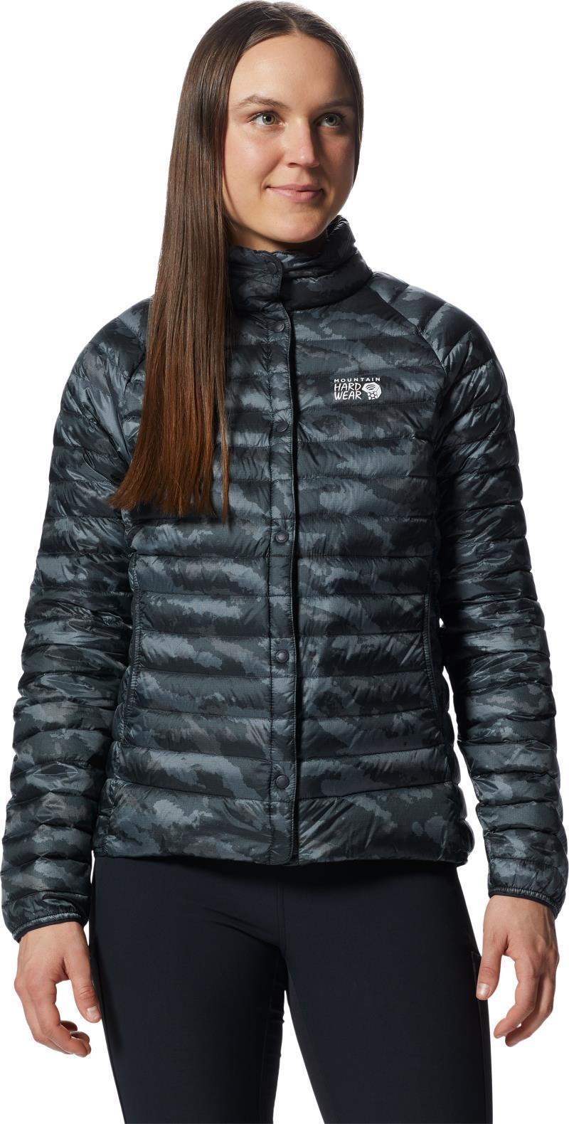 Ghost Whisperer Snap Jacket - Womens - Black Paintstrokes Print 1