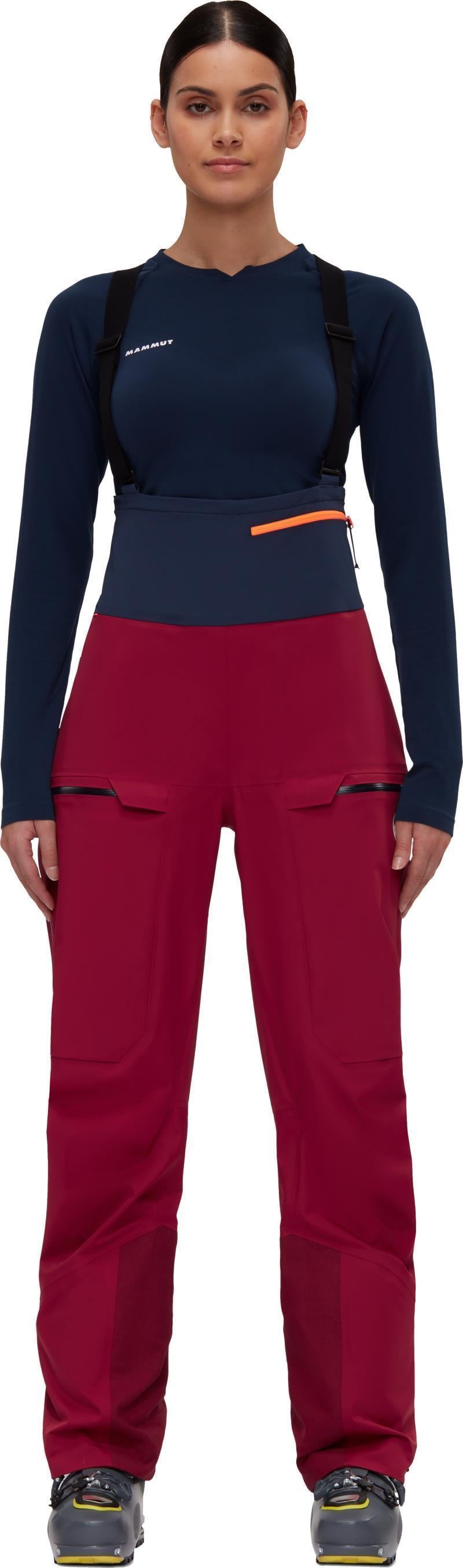 Haldigrat HS Bib Pants, Reg - Womens - Blood Red / Marine 2
