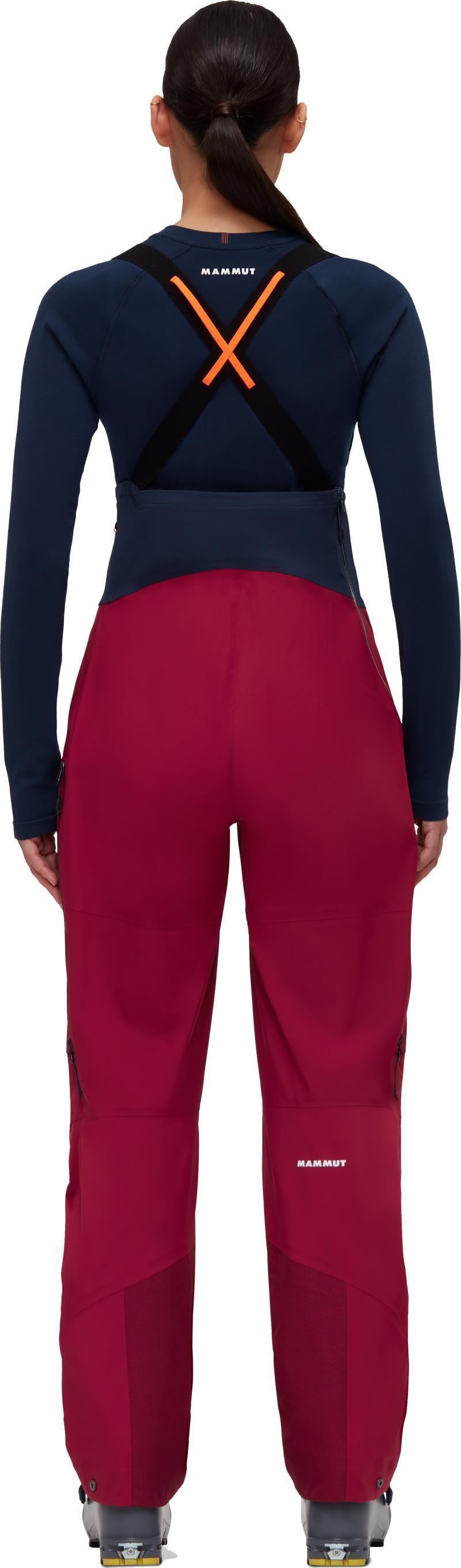 Haldigrat HS Bib Pants, Reg - Womens - Blood Red / Marine 4