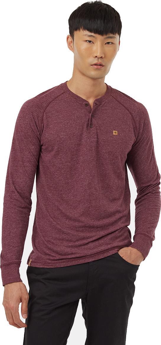 Hemp Classic Henley LS - Mens - Fig Heather 1