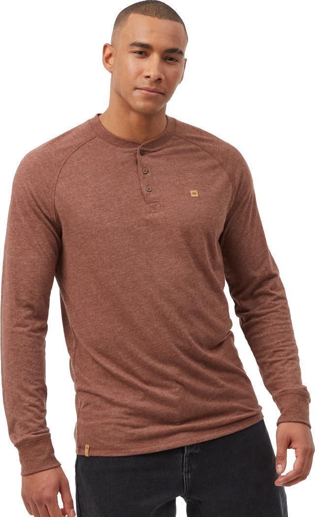 Hemp Classic Henley LS - Mens - Sepia Heather 1