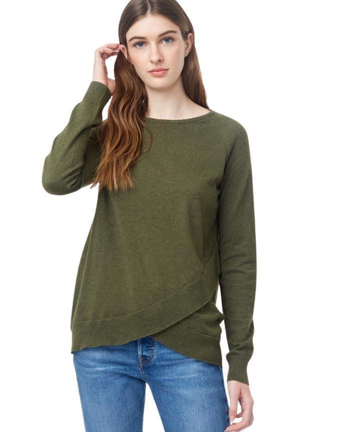 Highline Cotton Acre Sweater - Womens - Olive Night Green 1