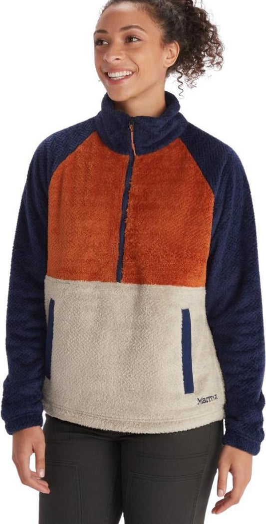 Homestead Fleece 1/2 Zip - Womens - Arctic Navy / Copper 1