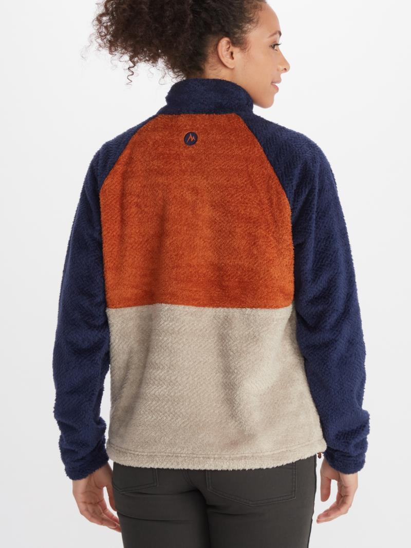 Homestead Fleece 1/2 Zip - Womens - Arctic Navy / Copper 2