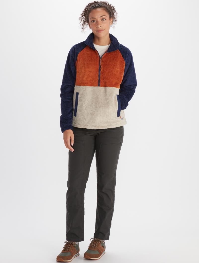 Homestead Fleece 1/2 Zip - Womens - Arctic Navy / Copper 3