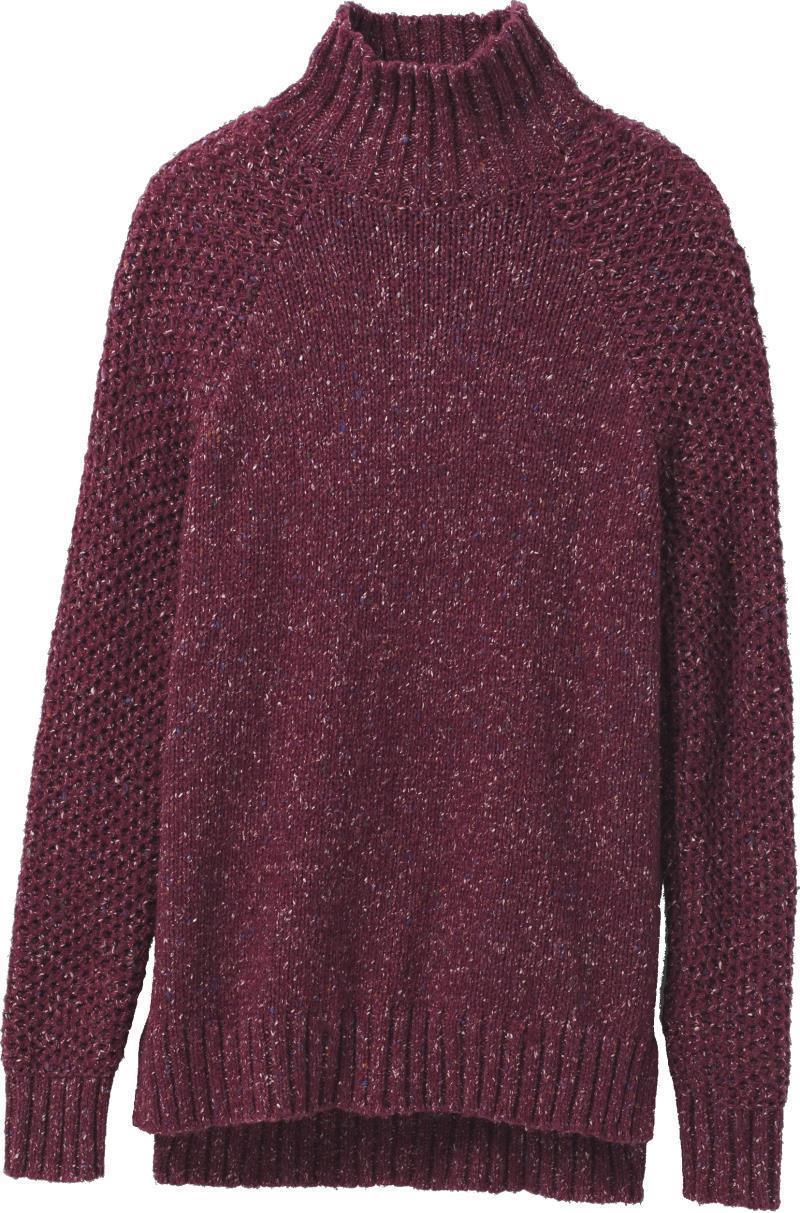 Ibid Sweater Tunic - Womens - Maroon 1