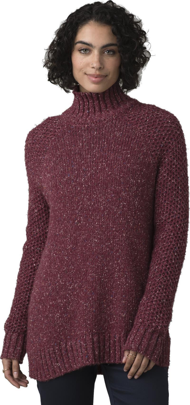 Ibid Sweater Tunic - Womens - Maroon 2