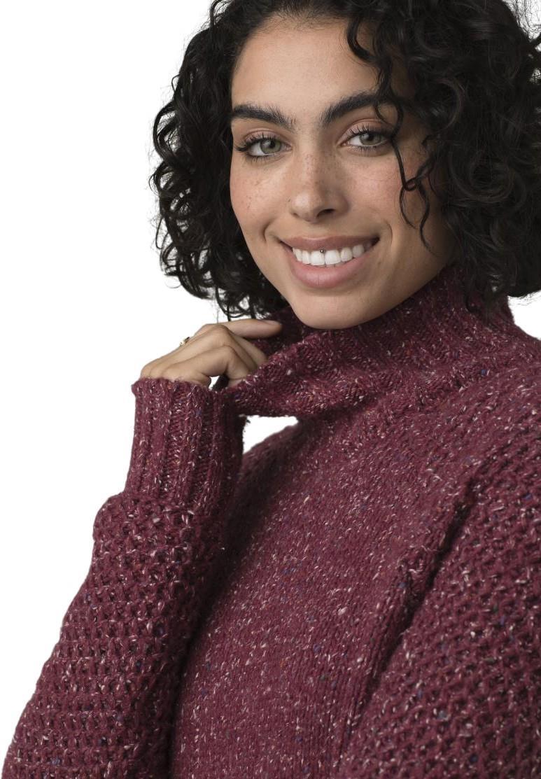 Ibid Sweater Tunic - Womens - Maroon 4