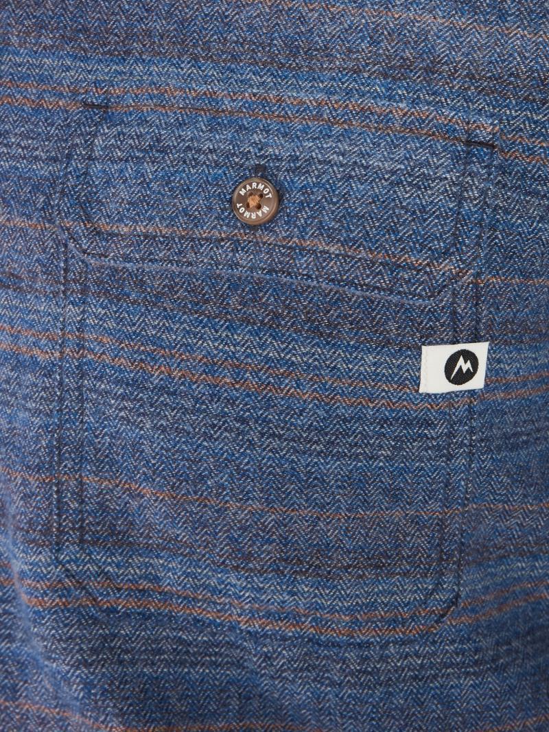 Jasper / Fairfax Heathered Midweight Flannel LS - Mens - Arctic Navy 4