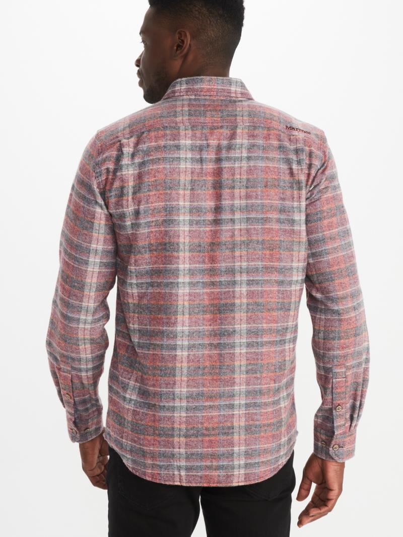 Jasper / Fairfax Heathered Midweight Flannel LS - Mens - Port Royal 2