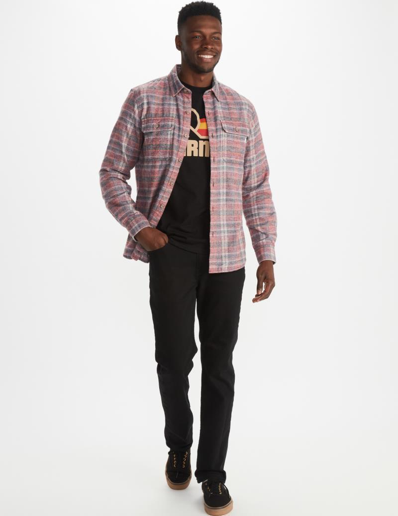Jasper / Fairfax Heathered Midweight Flannel LS - Mens - Port Royal 3