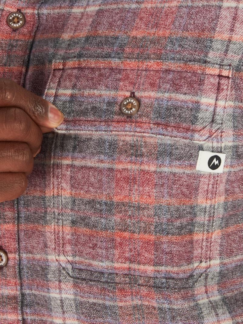 Jasper / Fairfax Heathered Midweight Flannel LS - Mens - Port Royal 4