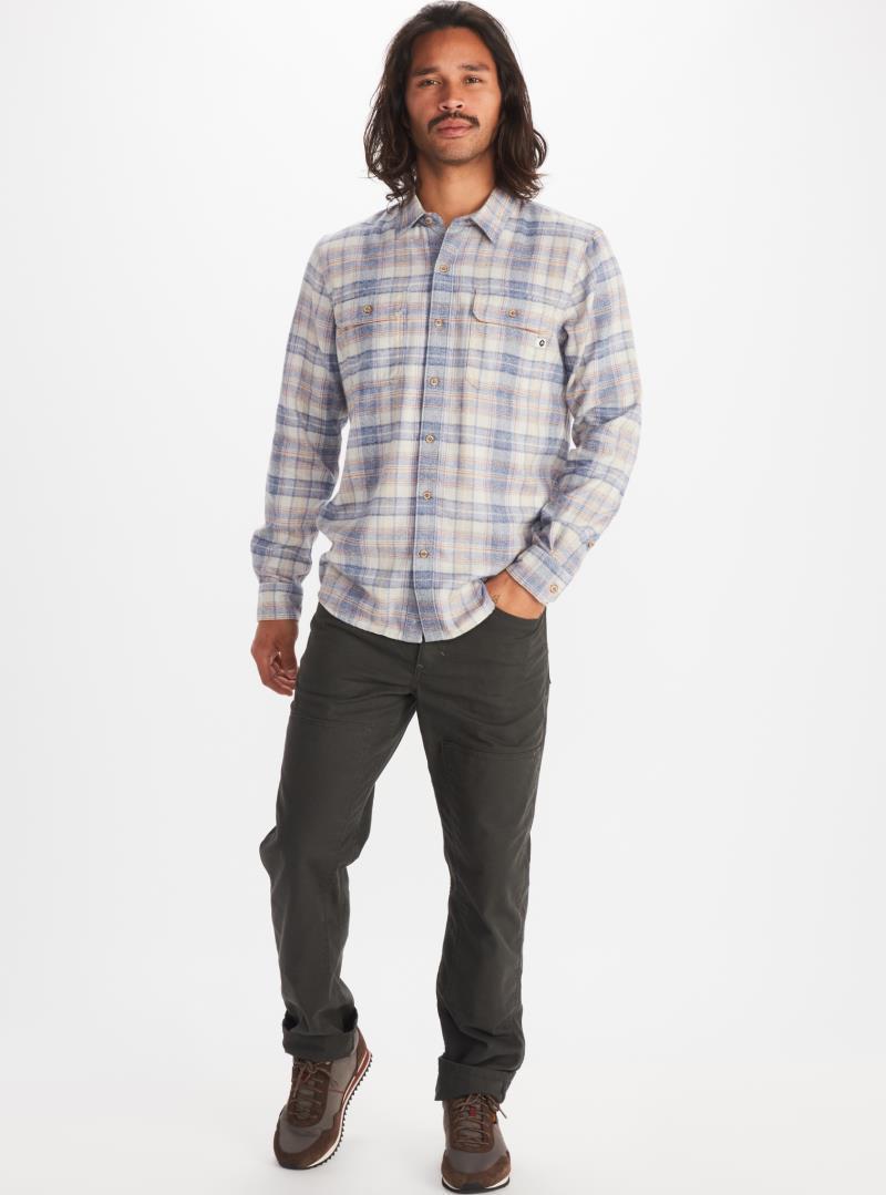 Jasper / Fairfax Heathered Midweight Flannel LS - Mens - Sandbar 3