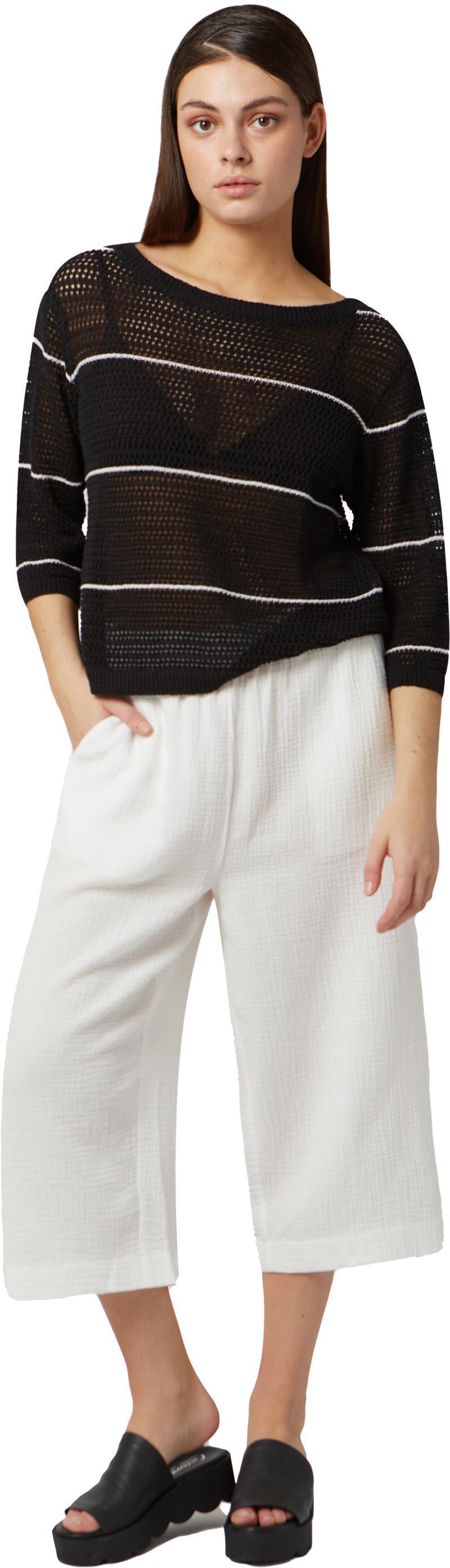 Kamari Crochet Sweater - Womens - Black 2