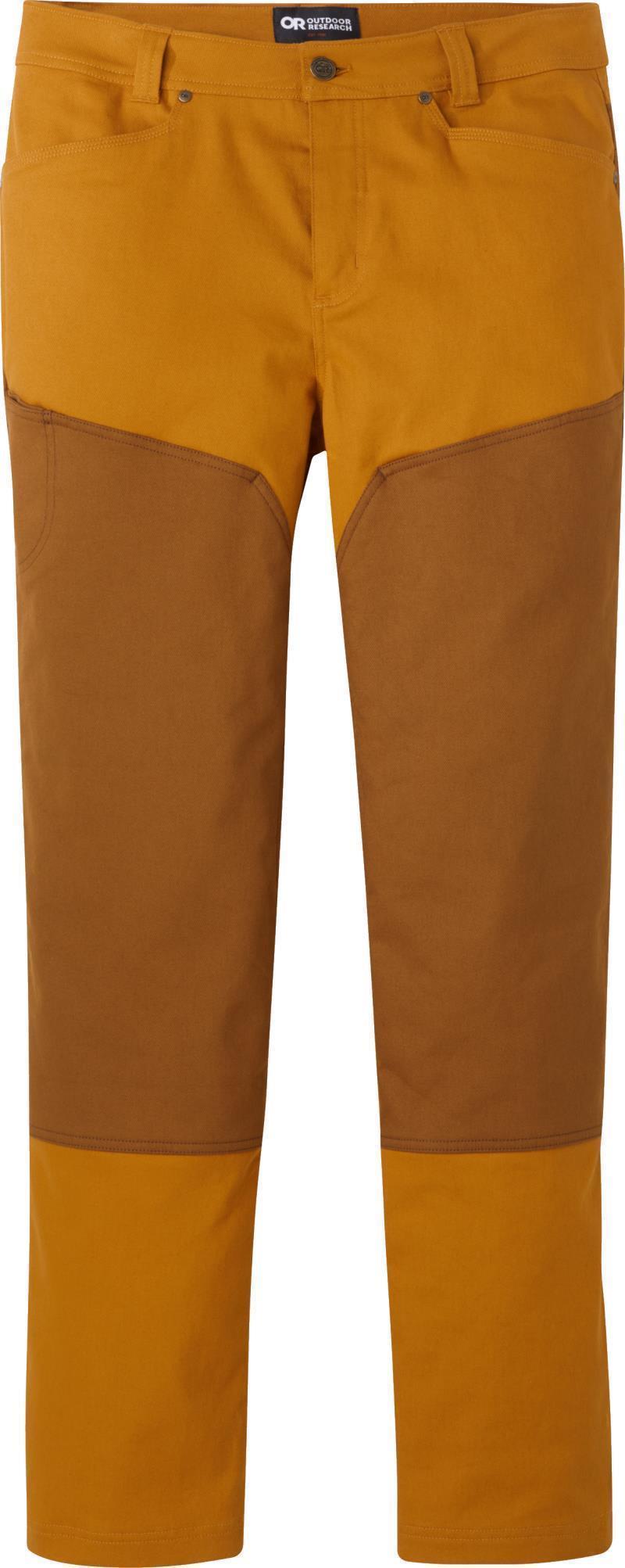 Lined Work Pants - Mens - Curry / Saddle 1