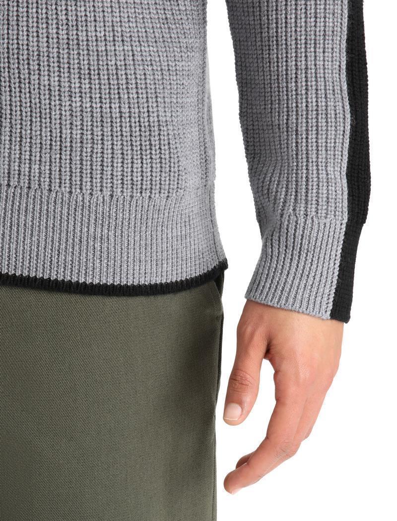 Lodge LS Half Zip Sweater - Mens - Gritstone Heather / Black 7