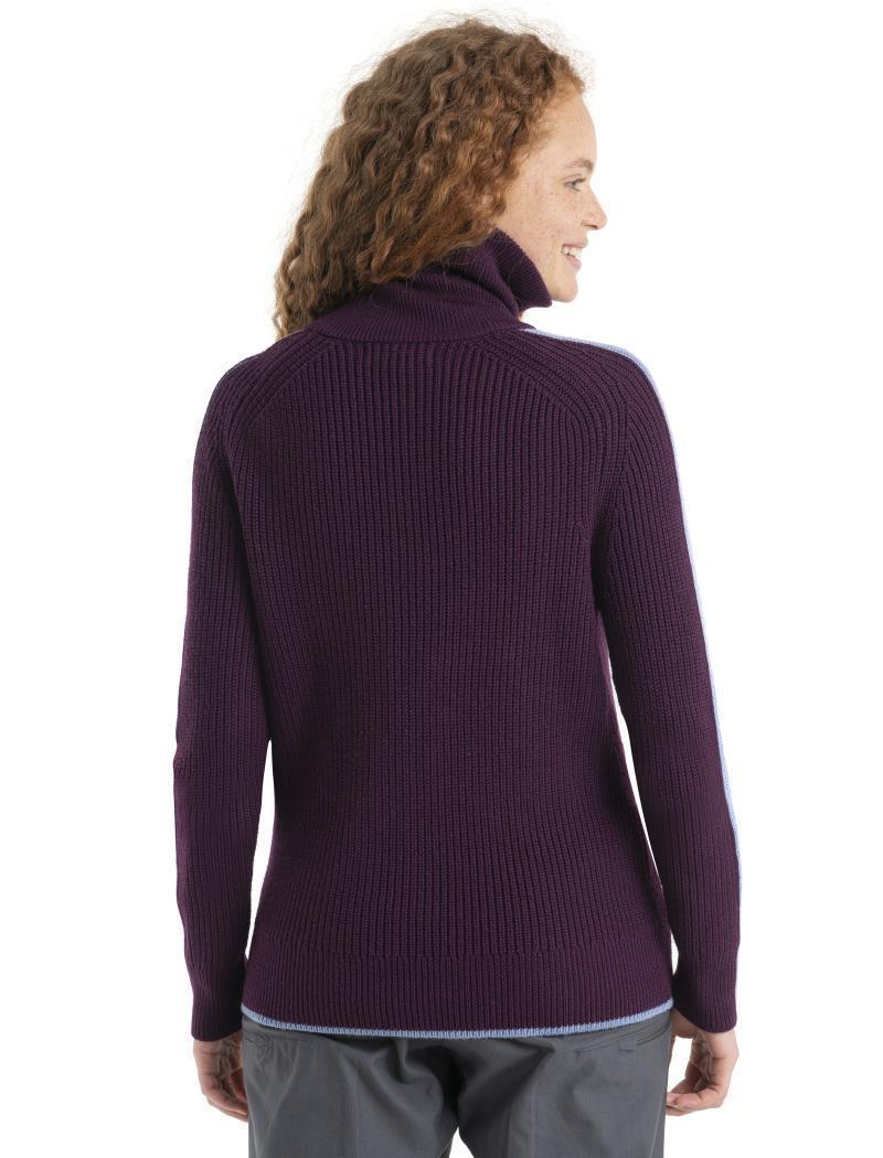 Lodge LS Half Zip Sweater - Womens - Nightshade / Kyanite 2