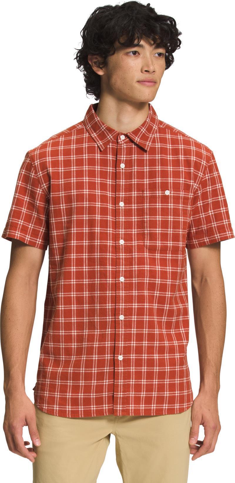 Loghill SS Shirt - Mens - Rusted Bronze TNF Grid Plaid 2