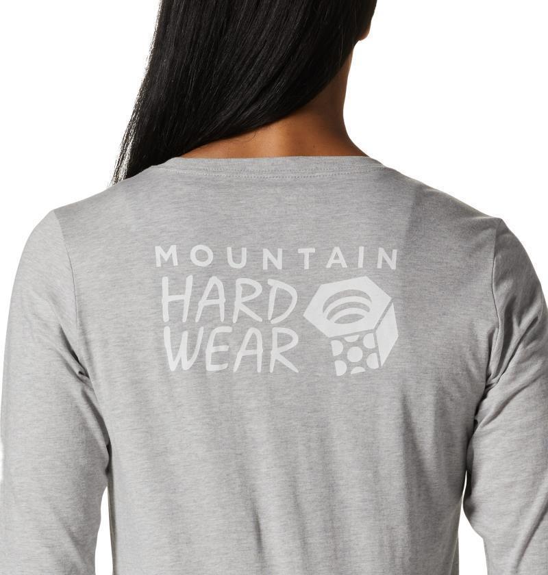 MHW Back Logo LS - Womens - Hardwear Grey Heather 5