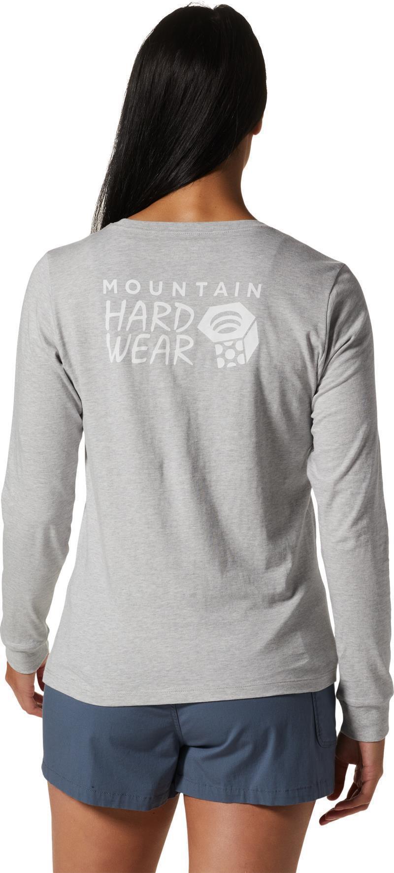 MHW Back Logo LS - Womens - Hardwear Grey Heather 3
